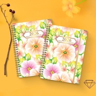 26 Years English Schedule A5 Planner with Separator Page Work Planning Clock Card English Coil Noteb