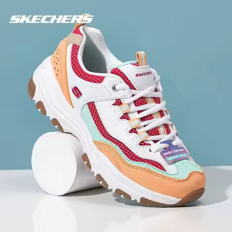 Skechers Women Arch Fit D Lites Chunky Sneakers Comfort Platform Casual Walking Shoes 8730066-WMLT L