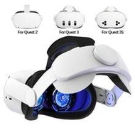 สายรัดศีรษะแบบปรับได้สำหรับ Oculus Quest 2 เหมาะสำหรับ MetaQuest 3S/Quest 3 Accessories เพิ่มความสบา