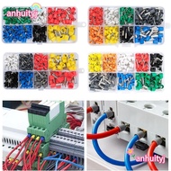 AHTY Cable End Crimps Ferrule, Insulated Assorted Size Wire Ferrules Terminals, Wire Connector Box S