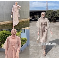 termurah gamis busui brukat tile premium tiara gamis cardigan terbaru kekinian baju remaja gamis pes