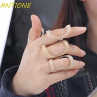 ANTIONE Finger Splint Support, Oval Waterproof Oval Finger Splint, Bend of Finger Joint Fixator Finger Cuff Ring Sleeve Skin Finger Joint Stabilizer Deformed Hammer Finger