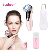 Suolaer Multi-Functional Beauty Devices & Nano Facial Sprayer & USB Rechargeable Skin Scrubber Acne 