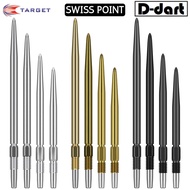TARGET Dart Point - SWISS POINT BLACK/GOLD/SILVER REPLACEMENT STEEL DART POINT 3Pcs/Pack