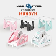 Munbyn 2 In 1 Fan-Fold Stack and Roll Label Holder | 3 in 1 Label Holder | Thermal Printer Label Sta