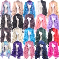 Cosplay Anime Wig lolita Cute lolita lolita Double Ponytail Tiger Clip Long Curly Hair Wig