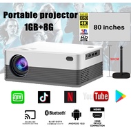 [READY STOCKS] Projector  for Phone Portable Android Smart Projector Full HD 1080P H5 Home Theater M