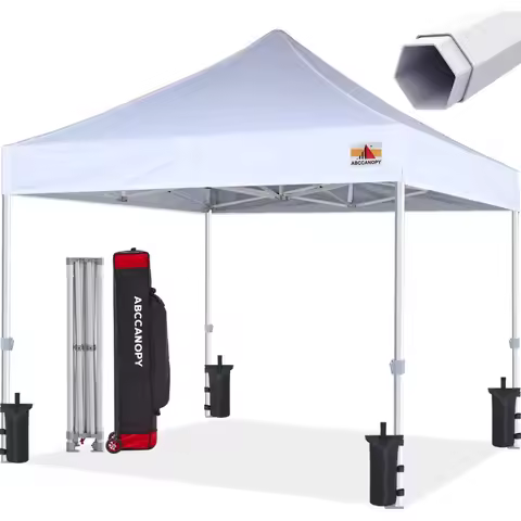 ABCCANOPY Commercial Pop Up Canopy Tent 10x10 Premium-Series, White