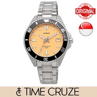 [Time Cruze] Casio Duro Small MDV-10 Stainless Steel Case Aluminum Bezel Sports Men Watch MDV-10D-4A