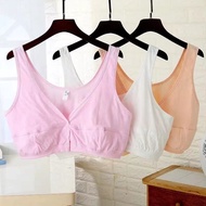 Joy Middle-aged Elderly Pure Cotton bra Front Buckle Middle-aged Elderly bra Granny Mother bra Nursi