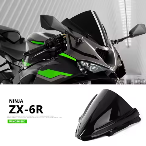 Windscreen Windshield For Kawasaki NINJA ZX6R ZX-6R ZX 6R Ninja 2024 2025 Motorcycle Wind Deflector 
