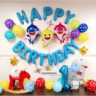 Baby SHARK Birthday Decoration Balloon Package