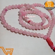 PINK ROSE STONE TASBIH 10 MM 99 PIECES
