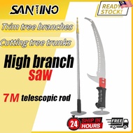 6-7M High Branch Shears Saw Telescopic High-Altitude Pruning Scissors Tree Cutter gergaji dahan poko