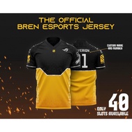 Bren Esports Jersey 2022 2022 BREN Esports Jersey Free Custom Name Shirt Size S-5xl Useful
