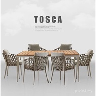 Balcony Table Chair Sunscreen Outdoor Table Chair Combination Furniture Waterproof Nordic Terrace Ra