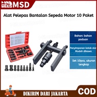Set Penarik Bearing 10pcs untuk Sepeda Motor dan Mobil - Alat Portabel dengan Penyimpanan Praktis