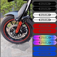 SUZUKI Sticker Reflective Motorcycle Front Decal Front Fork Decorative Stickers Motorcycle Accessories