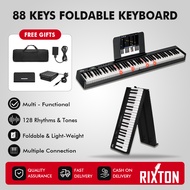 Rixton Portable Digital Piano 88/61 Keys Foldable Piano Keyboard Electric Keyboard Bluetooth Connect