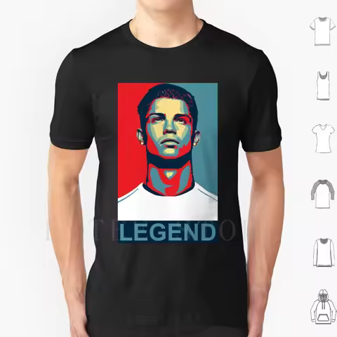 Ronaldo T Shirt Print Cotton Cr Portugal Angel Spain Footballer Player Award Winger Superfly Goal Pi