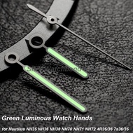 for Nautilus NH35 NH36 NH38 NH70 NH71 NH72 4R35/36 7s36/35 Green Luminous Watch Hands Movement Point