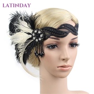 LATINDAY Hair Accessories 1920s Wear Decor Woman Gatsby Headdress