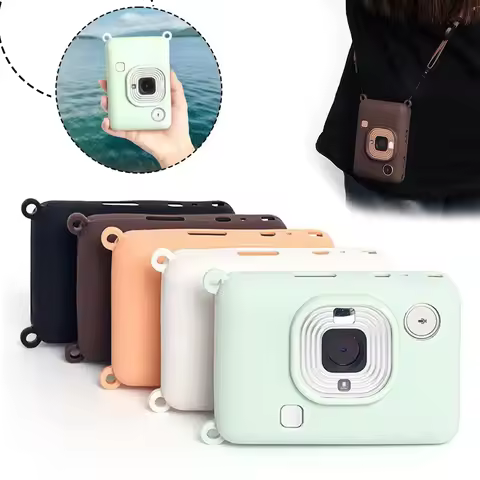 For Fujifilm Instax Mini Liplay Accessories Silicone Protective Shell Cover Camera Case Solid Color 