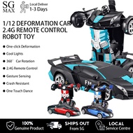 2.4G Rc Remote Control Deformation Car 1:12 Gesture Induction Deformation Remote Control Racing Car 
