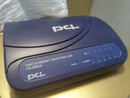 PCi 久森FX-05EA有線網路分享器 網路交換器5埠Hub(附變壓器）
