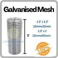 GI Netting / GI Mesh / Mata Punai / Dawai Besi /Jaring Besi Height 3FT / Jaring Pagar