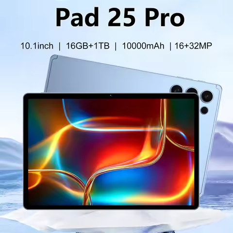 Pad 25 Pro Tablets High-end Original 10.1" Android 15 Tablet PC Kids Children's Global Version 5G Du