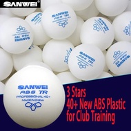 3 Stars Seamed Table Tennis Ball 40+ New Abs Plastic Material Ping Pong Balls For Professional Athle