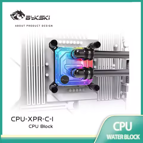 Bykski CPU Block Use for INTEL LGA115X 1200 1700 2011 /AMD Ryzen 3/5/7 X470 X570 Water Cooler Radiat