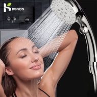 Konco 5 Modes Shower Head Water Saving Shower High pressure Multi-Function Powerfull Shower Head Water Heater Nozzle Showerhead Bathroom Shower Faucet Bath Accessories