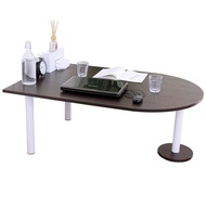 [特價]【頂堅】蛋頭形和室桌/矮腳桌/餐桌-深80x寬120x高45公分-二色深胡桃木色