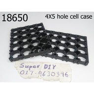 18650 4x5 Li-ion lithium Battery Cylindrical hole Cell case Plastic Holder Slot Bracket Pack Univers