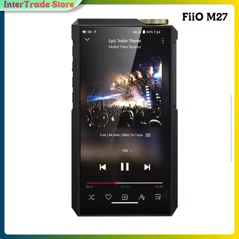 FiiO M27 Music Player Android 5.99 Inch HD Lossless Bluetooth MP3 Player ES9039SPRO DAC 9200mAh 6.35