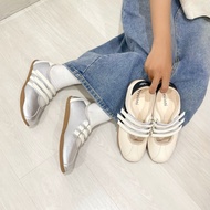 BREVINNI Gianna Mary Jane Suede Flats || Casual Flat Shoes Wanita || Korean Mary Jane Flats || Round
