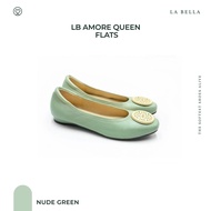LA BELLA รุ่น LB AMORE QUEEN FLATS - NUDE GREEN