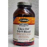 [READY STOCK] Flora Udo's Choice, Udo's Oil 3-6-9 Blend [180 Vegetarian Softgels]