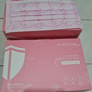MEDICOS SURGICAL FACE MASK LIMITED EDITION PINK RIBBON 4 PLY