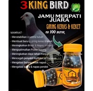 3 King Bird jamu merpati kolong dan balap isi 100 pil ginseng teki raja manuver losdor setut door ra
