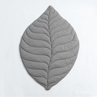 Cotton Blanket Quilted Cotton Linen Nordic Play Mat Cross-Border Leaf Decoration Crawling Cotton Bla