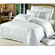 KATUN Duvet Cover | Quilt Cover | Striped Hotel Cotton Duvet Cover