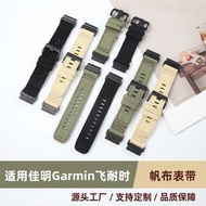 Suitable for Garmin Garmin Fenix 8 Nylon Pure Cotton Canvas Strap Tactix7pro Strap