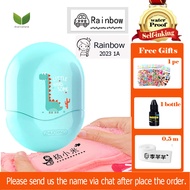 Eversalute Personal Customized Name Stamp For Kids Students Name Seal Nurse Teacher Name License Stamp Clothes Uniforms Waterproof Name Sticker Name Chop Seal Included spare ink