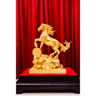 Dac Loc Gold Plated Bronze Horse Statue 23cm High, Gift CNY Binh Ngo 2026 (Red box included) - Meani