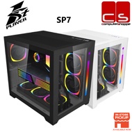 1STPLAYER SP7 ATX Gaming PC Case - Black/White