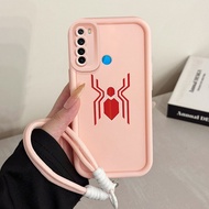 Case For Xiaomi Redmi Note 8 8 Pro 8T Three-Color Silicone Symbol Phone Shockproof Strap