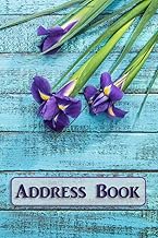 Address Book: Small Telephone Address Book for Purse - Purple Iris Floral (4 x 6) - Paperback - Prin